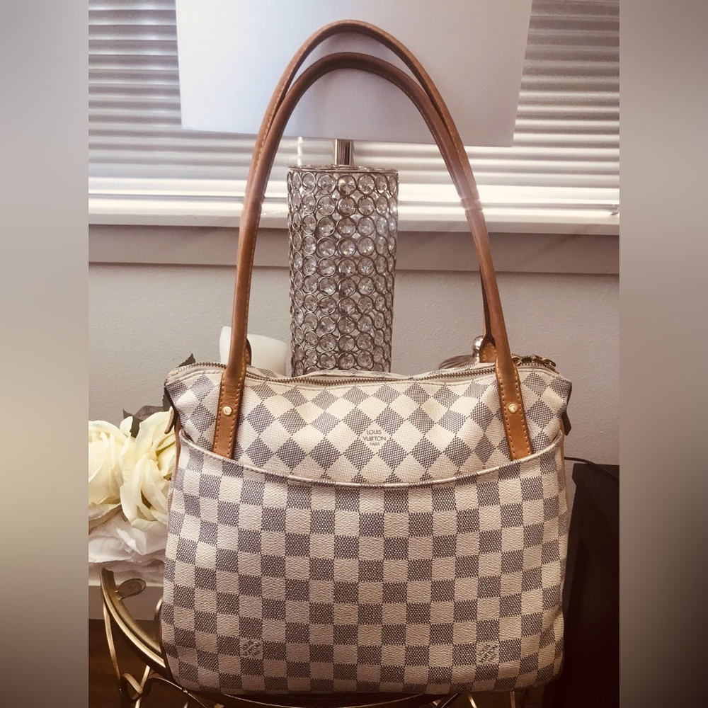 Authentic Damier Azur Figheri PM Louis Vuitton Bag